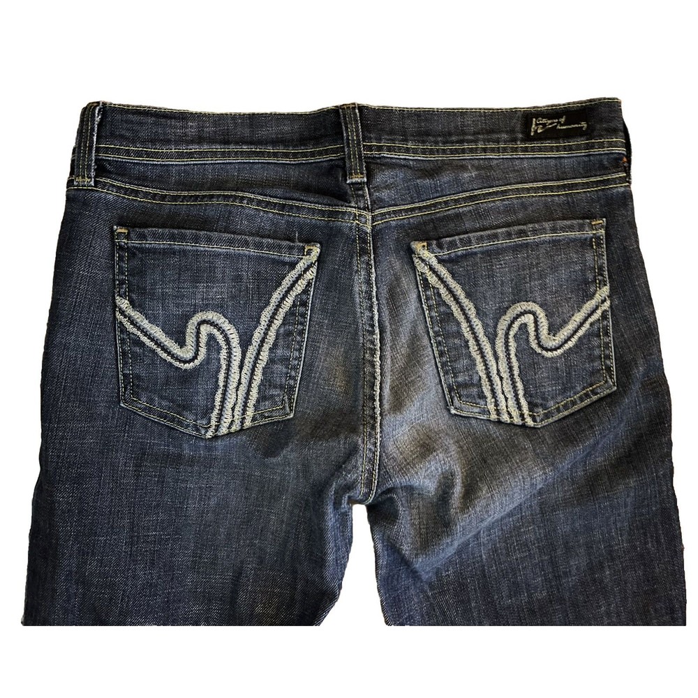 Citizens of Humanity Bootcut Jeans Womens Sz. 28 Blue Dark Low Rise 31 in. Waist - Picture 4 of 9